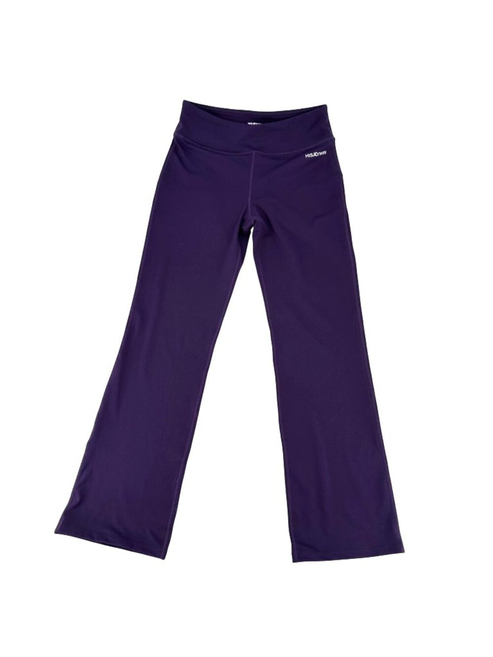 NWT Hiskiwin Womens Purple Bootcut Yoga Pants M High Waist Stretch Athletic